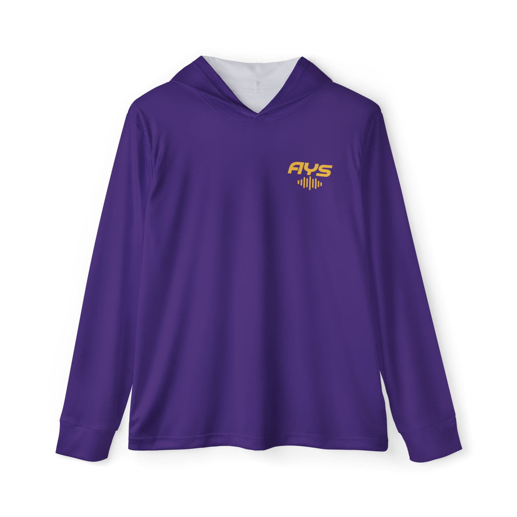 Purple AYS Men's Sports Warmup Hoodie (AOP)