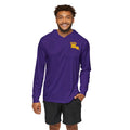 Purple with Gold Louisiana AYS Men's Sports Warmup Hoodie (AOP)