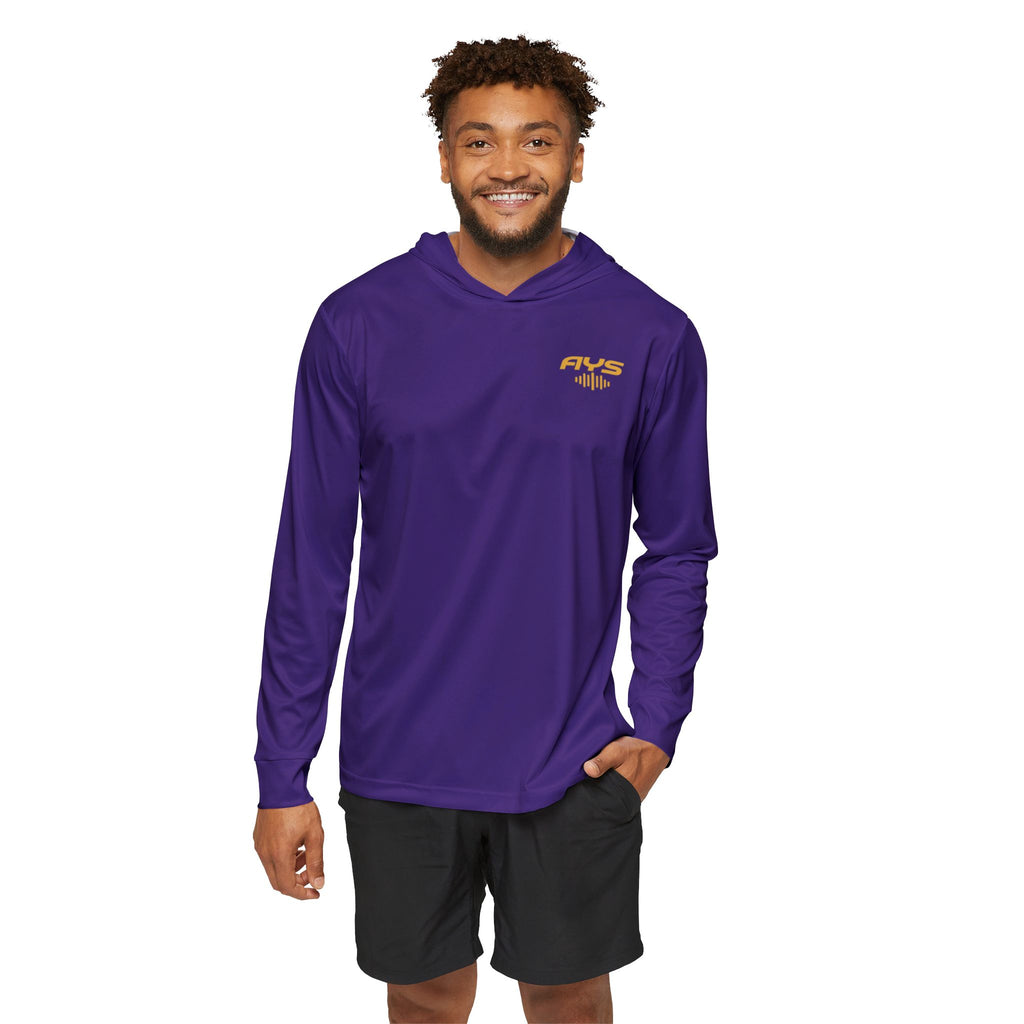 Purple AYS Men's Sports Warmup Hoodie (AOP)