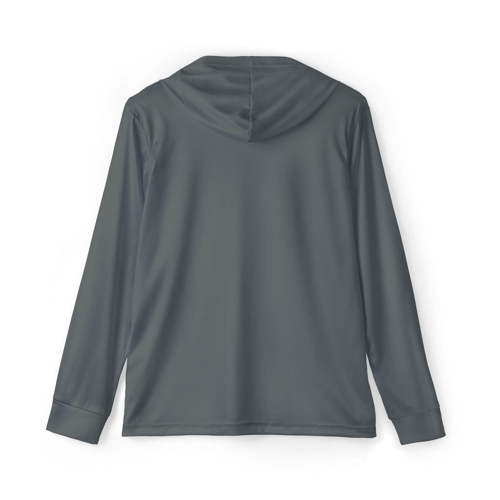 Dark Grey AYS Purple Logo  Men's Sports Warmup Hoodie (AOP)