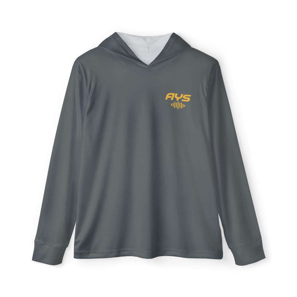 Dark Grey AYS Men's Sports Warmup Hoodie (AOP)