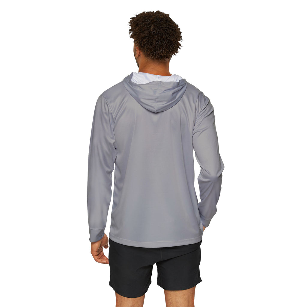 Light Grey AYS Men's Sports Warmup Hoodie (AOP)