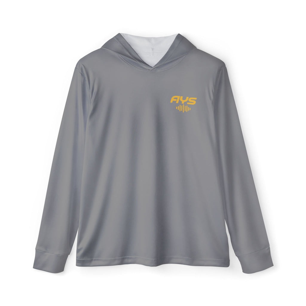 Grey AYS Men's Sports Warmup Hoodie (AOP)