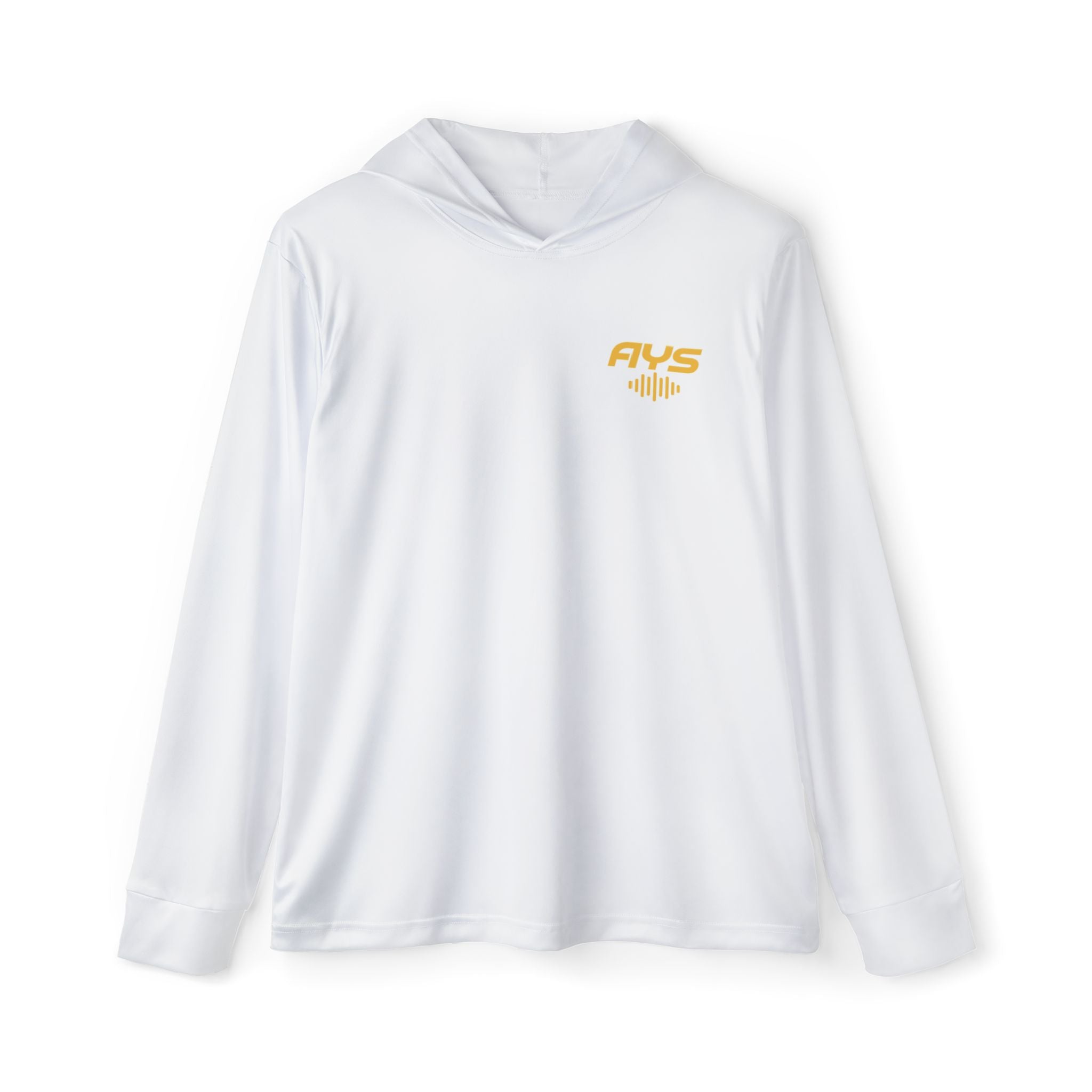 White AYS Men's Sports Warmup Hoodie (AOP)