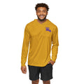 Gold with Purple Louisiana AYS Men's Sports Warmup Hoodie (AOP)