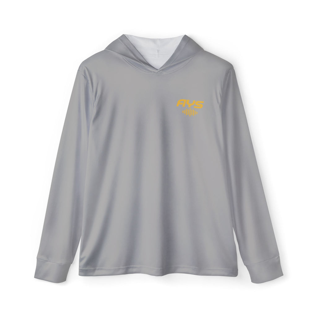 Light Grey AYS Men's Sports Warmup Hoodie (AOP)