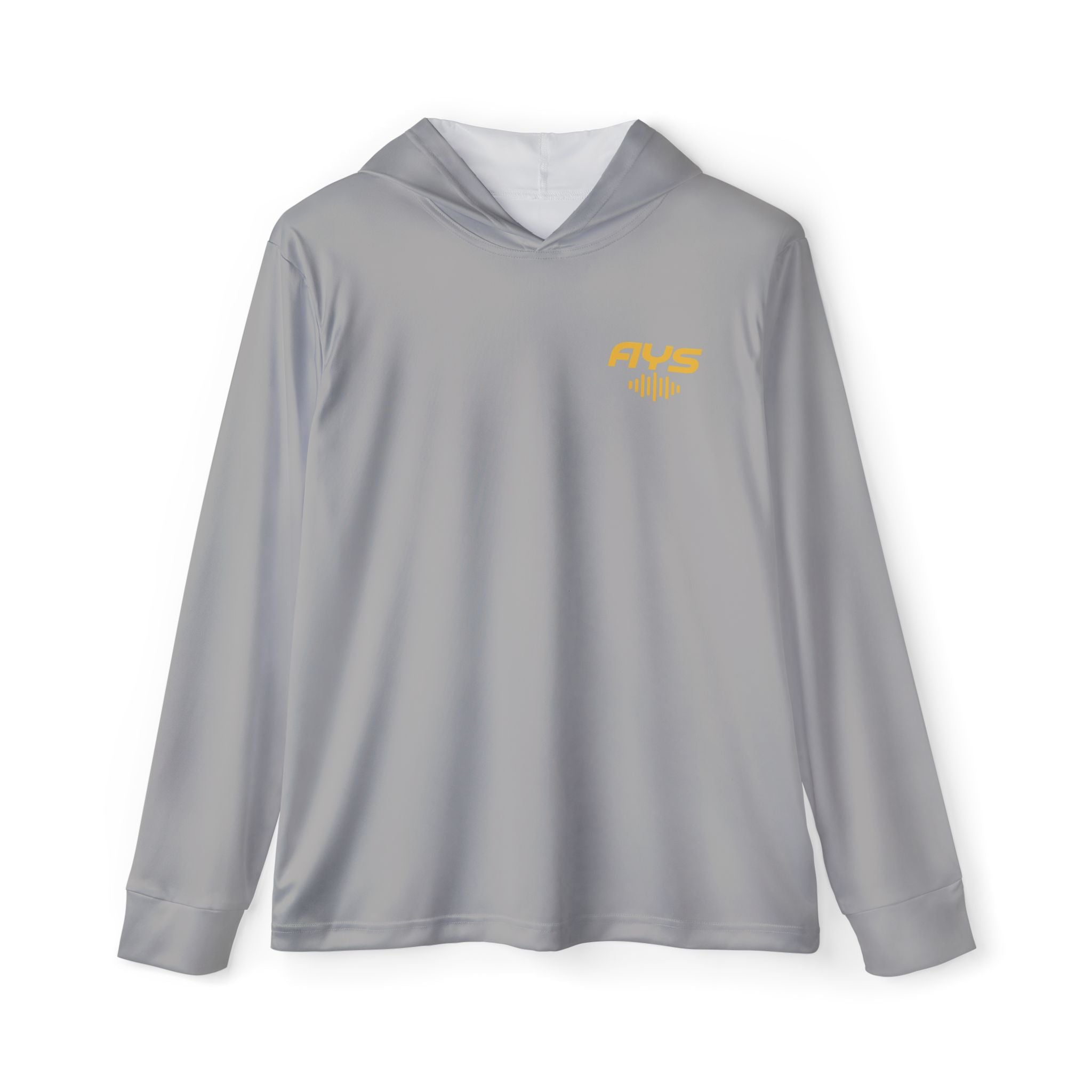 Light Grey AYS Men's Sports Warmup Hoodie (AOP)