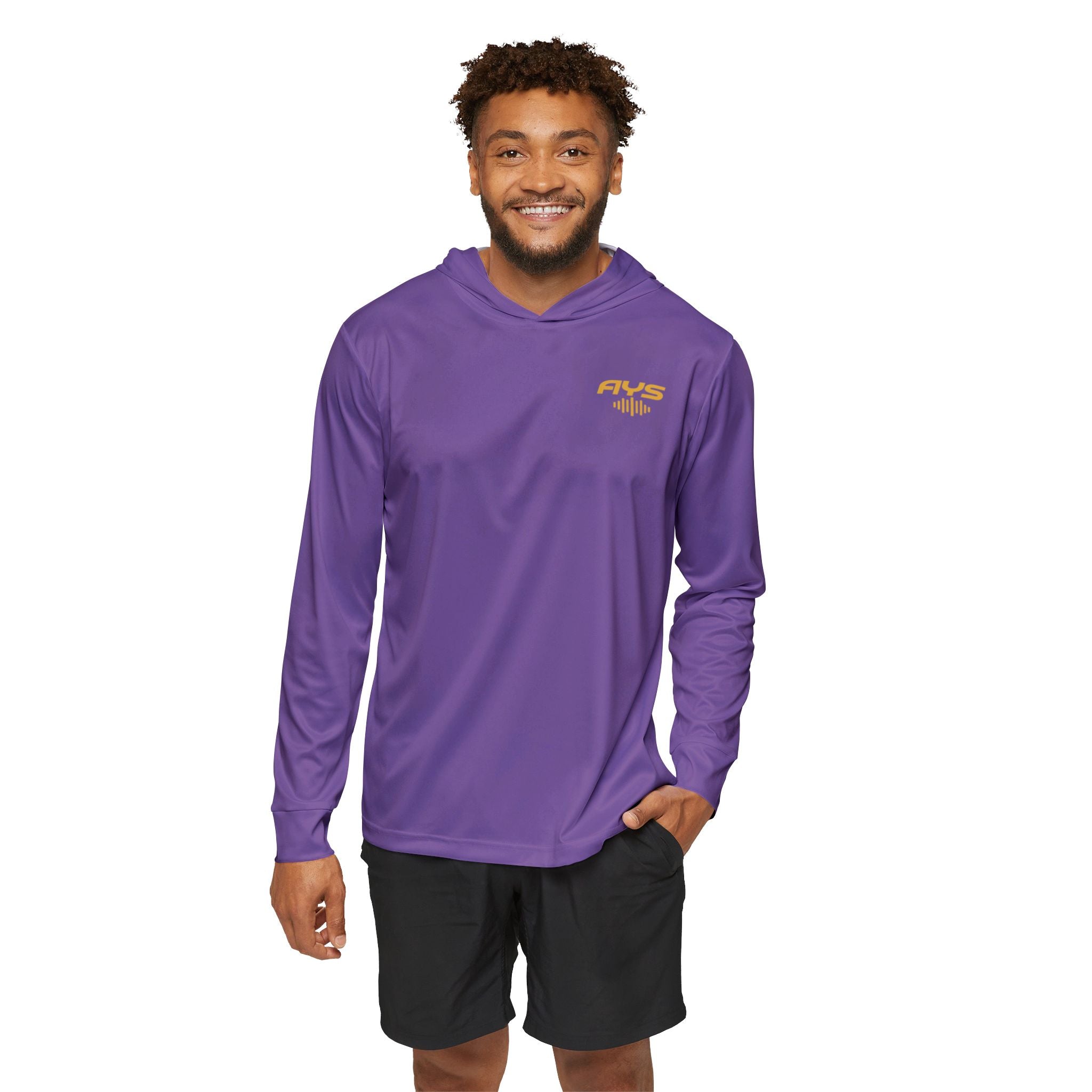 Lt Purple AYS Men's Sports Warmup Hoodie (AOP)