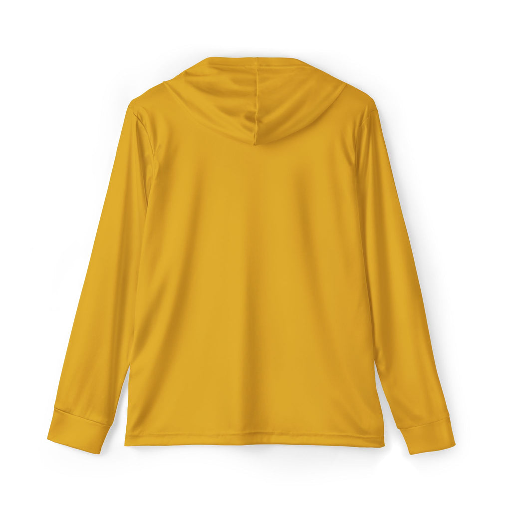 Gold AYS Purple Logo  Men's Sports Warmup Hoodie (AOP)