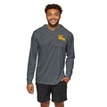 Dark Grey with Gold Louisiana AYS Men's Sports Warmup Hoodie (AOP)